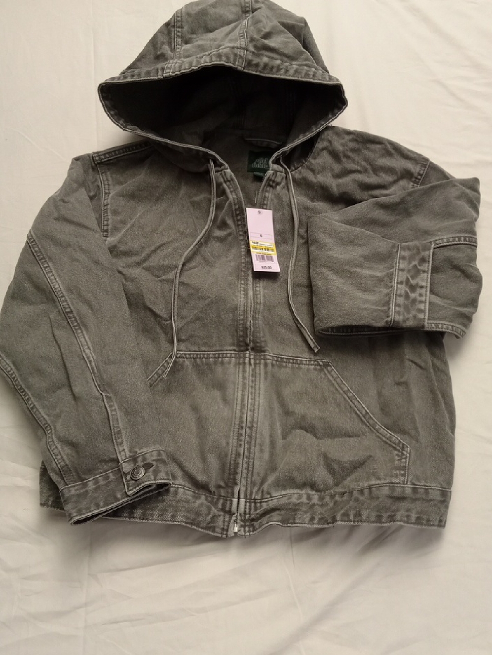 wild fable Gray Hooded Zip Jacket